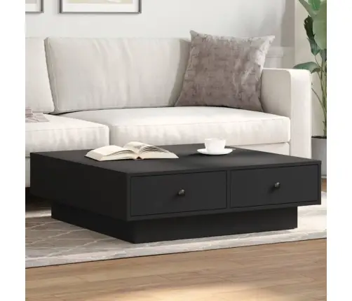 Kafijas Galdiņš, Melns, 90X90X28 Cm, Skaidu Plāksne Vidaxl Kafijas Galdiņš, Melns, 90X90X28 Cm, Skaidu Plāksne Vidaxl