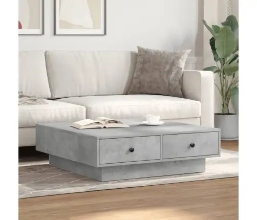 Kavos Staliukas, Betono Pilkos Spalvos, 90X90X28cm Mdp