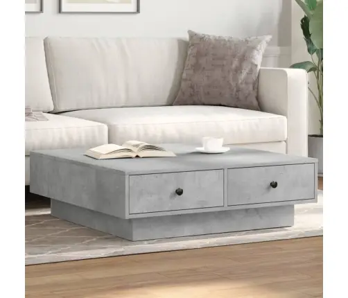 Kavos Staliukas, Betono Pilkos Spalvos, 90X90X28cm Mdp