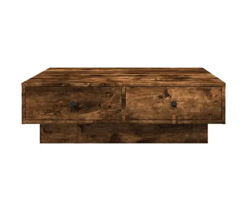 Kafijas Galdiņš, Ozola Krāsa, 90X90X28 Cm, Inženierijas Koks Vidaxl