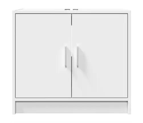 Izlietnes Skapītis, Balts, 63X29X55 Cm, Inženierijas Koks Vidaxl