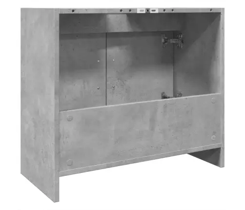 Izlietnes Skapītis, Betonpelēks, 63X29X55 Cm, Inženierijas Koks Vidaxl