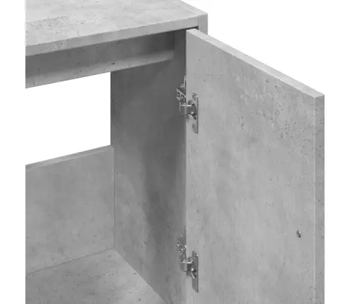 Izlietnes Skapītis, Betonpelēks, 63X29X55 Cm, Inženierijas Koks Vidaxl