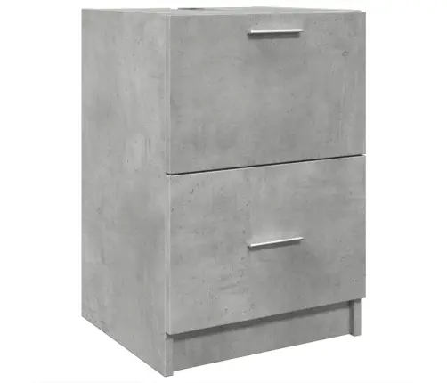 Izlietnes Skapītis, Betonpelēks, 40X37X59 Cm, Inženierijas Koks Vidaxl