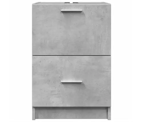 Izlietnes Skapītis, Betonpelēks, 40X37X59 Cm, Inženierijas Koks Vidaxl