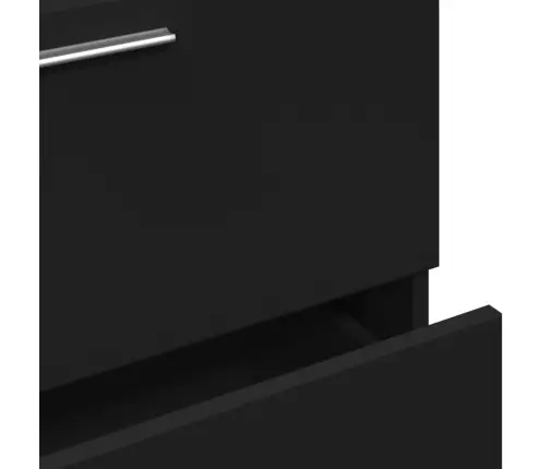 Izlietnes Skapītis, Melns, 59X37X59 Cm, Inženierijas Koks Vidaxl Izlietnes Skapītis, Melns, 59X37X59 Cm, Inženierijas Koks Vidaxl