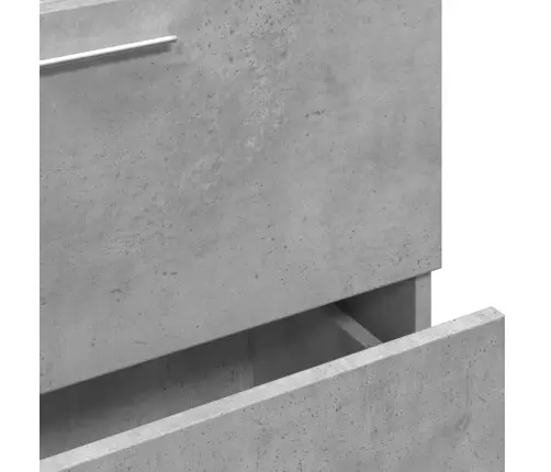 Izlietnes Skapītis, Betonpelēks, 59X37X59 Cm, Inženierijas Koks Vidaxl