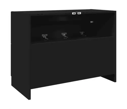 Izlietnes Skapītis, Melns, 78X37X59 Cm, Inženierijas Koks Vidaxl