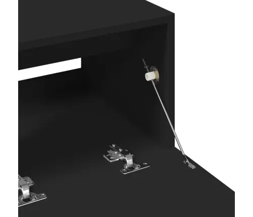 Izlietnes Skapītis, Melns, 78X37X59 Cm, Inženierijas Koks Vidaxl