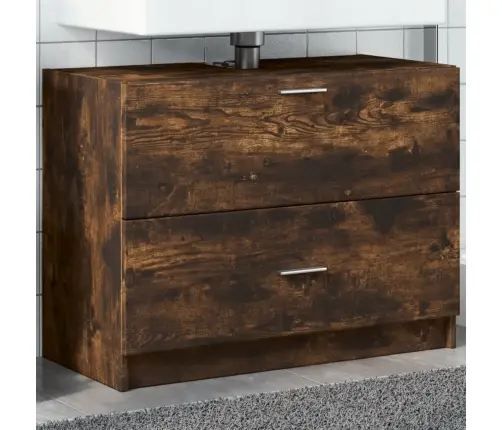 Izlietnes Skapītis, Ozolkoka, 78X37X59 Cm, Inženierijas Koks Vidaxl