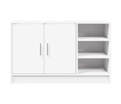 Spintelė Praustuvui, Balta, 90X29X55cm Apdirbta Mediena