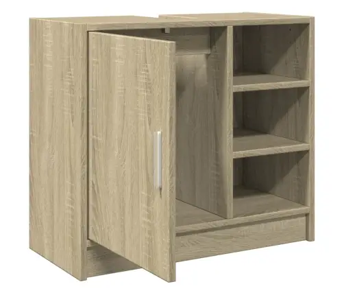 Izlietnes Skapītis, Ozolkoka, 63X29X55 Cm, Inženierijas Koks Vidaxl Izlietnes Skapītis, Ozolkoka, 63X29X55 Cm, Inženierijas Koks Vidaxl