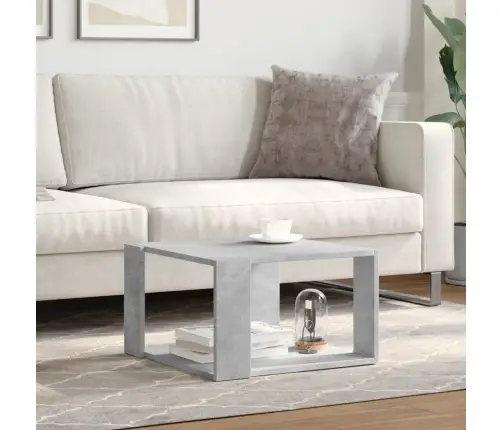 Kafijas Galdiņš, Betonpelēks, 51,5X51,5X30Cm, Inženierijas Koks Vidaxl