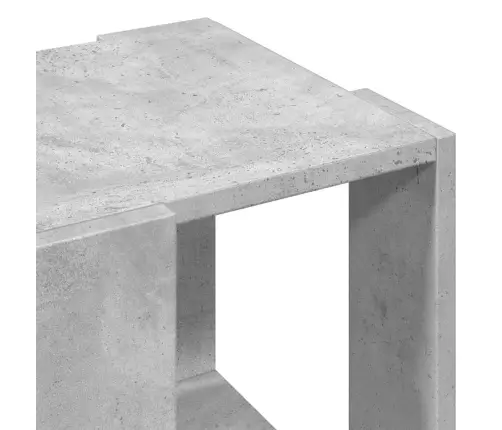 Kavos Staliukas, Betono Pilkas, 32X32X30cm Apdirbta Mediena