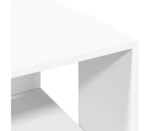 Kafijas Galdiņš, Balts, 89,5X48X30 Cm, Inženierijas Koks Vidaxl