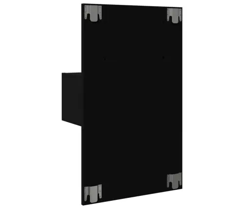 Sienas Naktsskapīši Ar Led Apgaismojumu, Melni Vidaxl