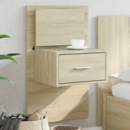 Sienas Naktsskapītis Ar Led Apgaismojumu, Ozola Krāsa Vidaxl