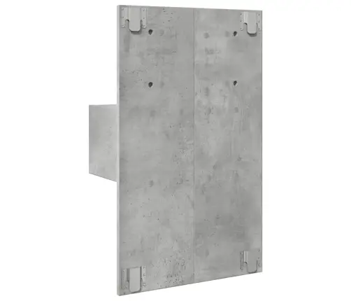 Sienas Naktsskapītis Ar Led Apgaismojumu, Betona Pelēks Vidaxl