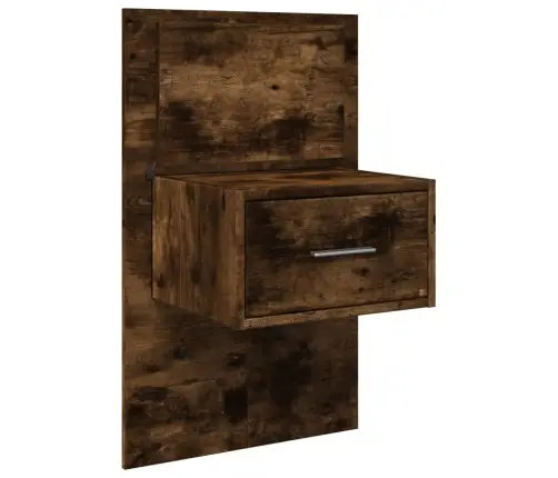 Sienas Naktsskapītis Ar Led Apgaismojumu, Ozola Krāsa Vidaxl