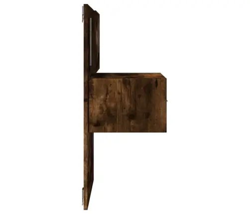 Sienas Naktsskapītis Ar Led Apgaismojumu, Ozola Krāsa Vidaxl