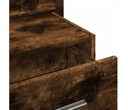 Sienas Naktsskapītis Ar Led Apgaismojumu, Ozola Krāsa Vidaxl