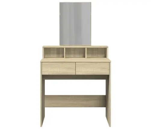 Peegliga Tualettlaud, Sonoma Tamm, 80X41X144,5 Cm