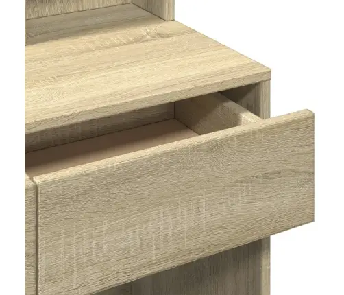 Peegliga Tualettlaud, Sonoma Tamm, 80X41X144,5 Cm