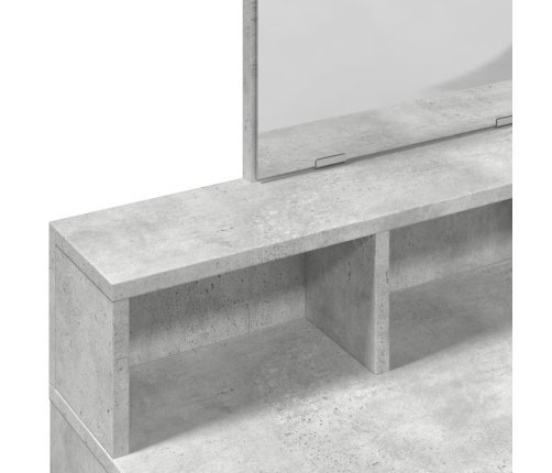 Kosmetinis Staliukas Su Veidrodžiu, Betono, 80X41X144,5Cm