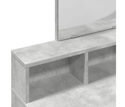 Peegliga Tualettlaud, Betoonhall, 80X41X144,5 Cm