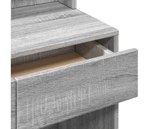 Peegliga Tualettlaud, Hall Sonoma Tamm, 80X41X144,5 Cm