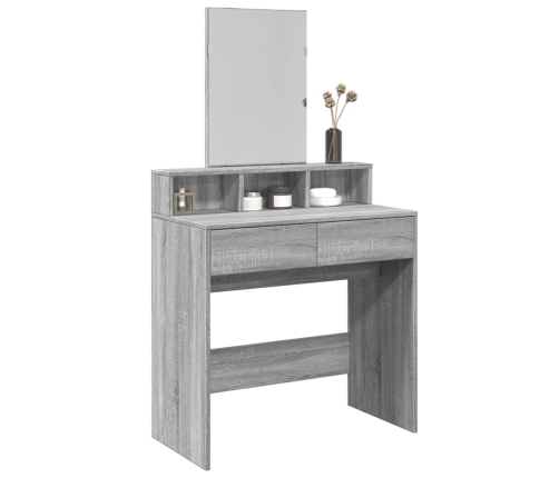 Peegliga Tualettlaud, Hall Sonoma Tamm, 80X41X144,5 Cm