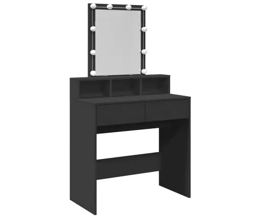 Tualettlaud Lediga, Must, 80X41X144,5 Cm