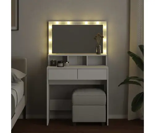 Tualettlaud Lediga, Valge, 80X41X134,5 Cm