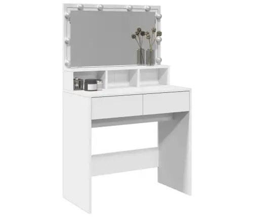 Tualettlaud Lediga, Valge, 80X41X134,5 Cm