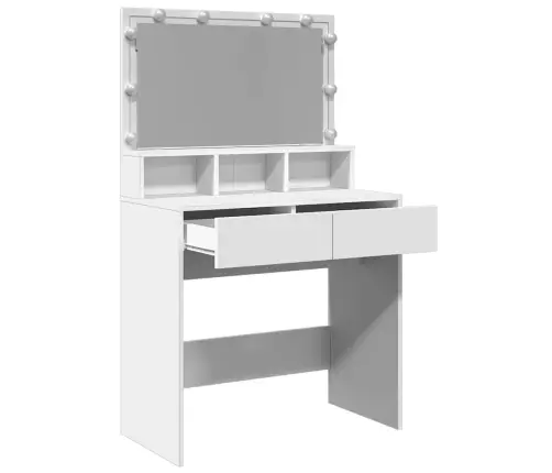 Tualettlaud Lediga, Valge, 80X41X134,5 Cm