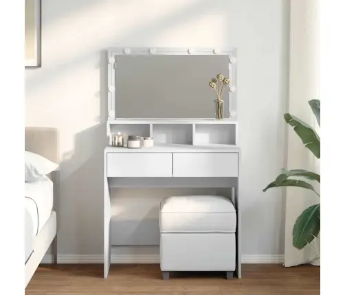 Tualettlaud Lediga, Valge, 80X41X134,5 Cm