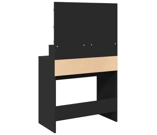 Spoguļgaldiņš Ar Led, 80X41X134,5 Cm, Melns Vidaxl