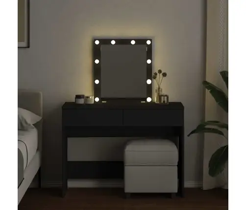 Kosmetinis Staliukas Su Led, Juodos Spalvos, 100X40X130Cm