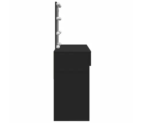Kosmetinis Staliukas Su Led, Juodos Spalvos, 100X40X130Cm