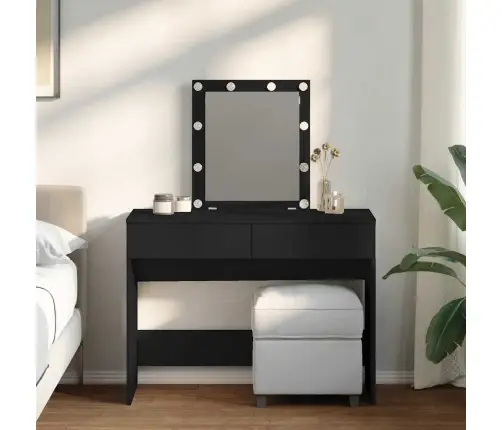 Kosmetinis Staliukas Su Led, Juodos Spalvos, 100X40X130Cm
