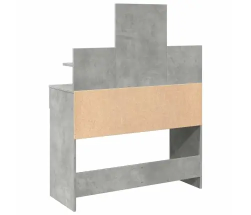 Spoguļgaldiņš Ar Led, Betona Pelēks, 100X40X130 Cm Vidaxl