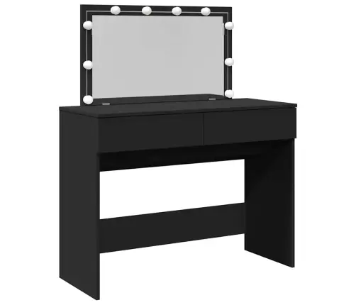Kosmetinis Staliukas Su Led, Juodos Spalvos, 100X40X120Cm