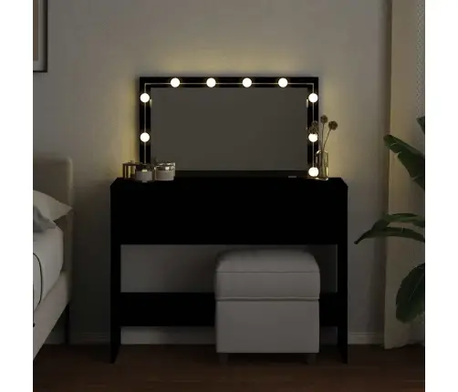 Kosmetinis Staliukas Su Led, Juodos Spalvos, 100X40X120Cm