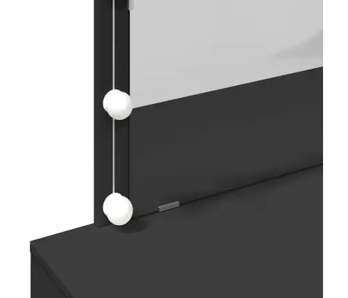 Kosmetinis Staliukas Su Led, Juodos Spalvos, 100X40X120Cm