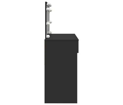 Kosmetinis Staliukas Su Led, Juodos Spalvos, 100X40X120Cm
