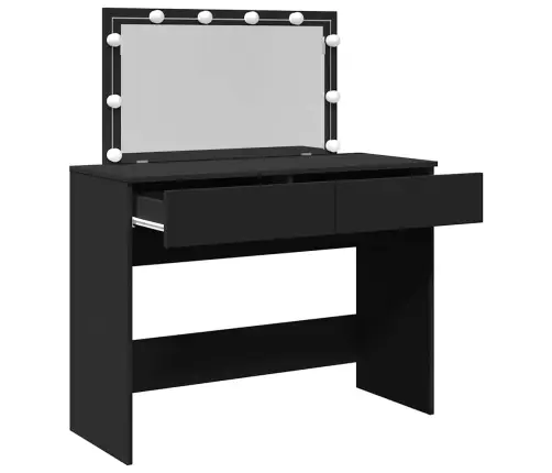 Kosmetinis Staliukas Su Led, Juodos Spalvos, 100X40X120Cm