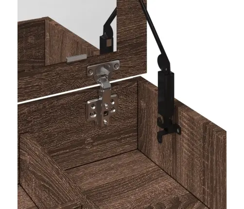 Peegliga Tualettlaud, Pruun Tamm, 73 X 46,5 X 120 Cm