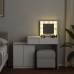 Spoguļgaldiņš Ar Led, 115X37X110,5 Cm, Balts Vidaxl