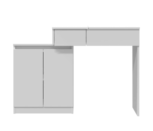 Spoguļgaldiņš Ar Led, 115X37X110,5 Cm, Balts Vidaxl
