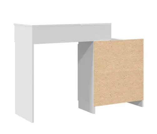 Spoguļgaldiņš Ar Led, 115X37X110,5 Cm, Balts Vidaxl